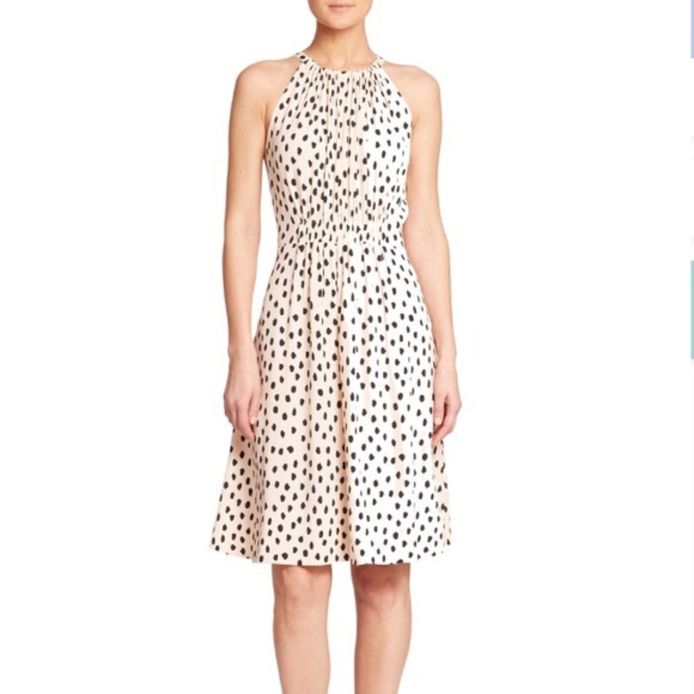 Kate Spade New York Leopard Dot Halter Dress